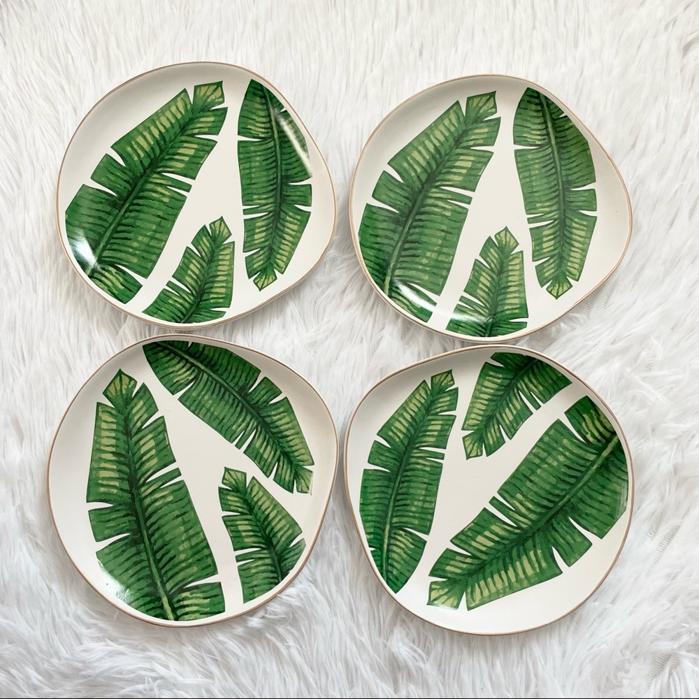 NEW Trinket Dish - Banana Leaves Design